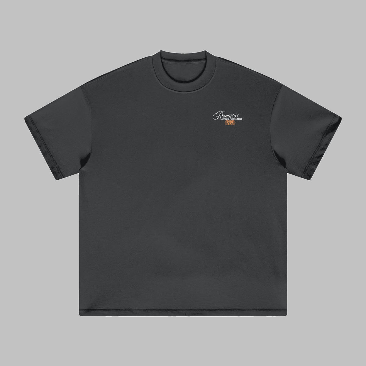 "Illusions Restricted" Oversized Tee - Gray