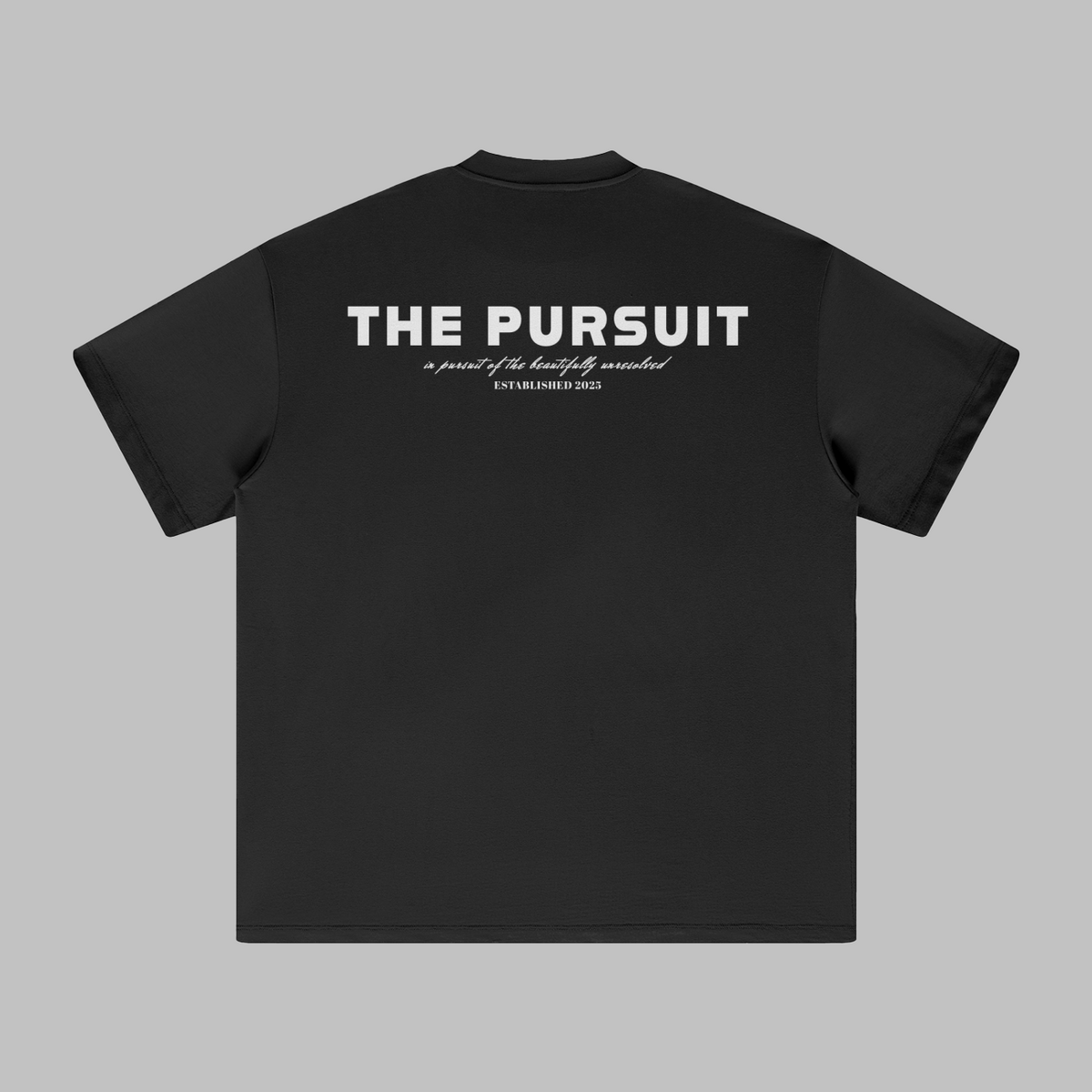 "The Pursuit" Oversized Tee - Black