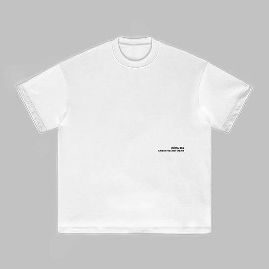 "The Pursuit" Oversized Tee - White