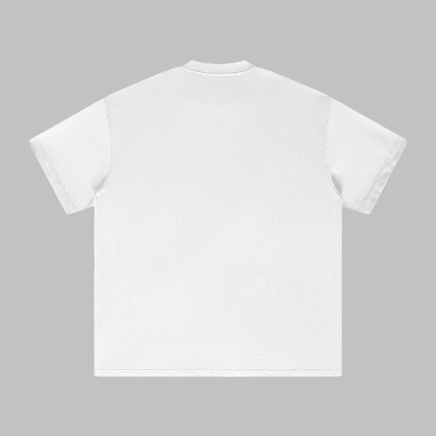 "Artwear" Oversized Tee | Statement Edition - White (Red)
